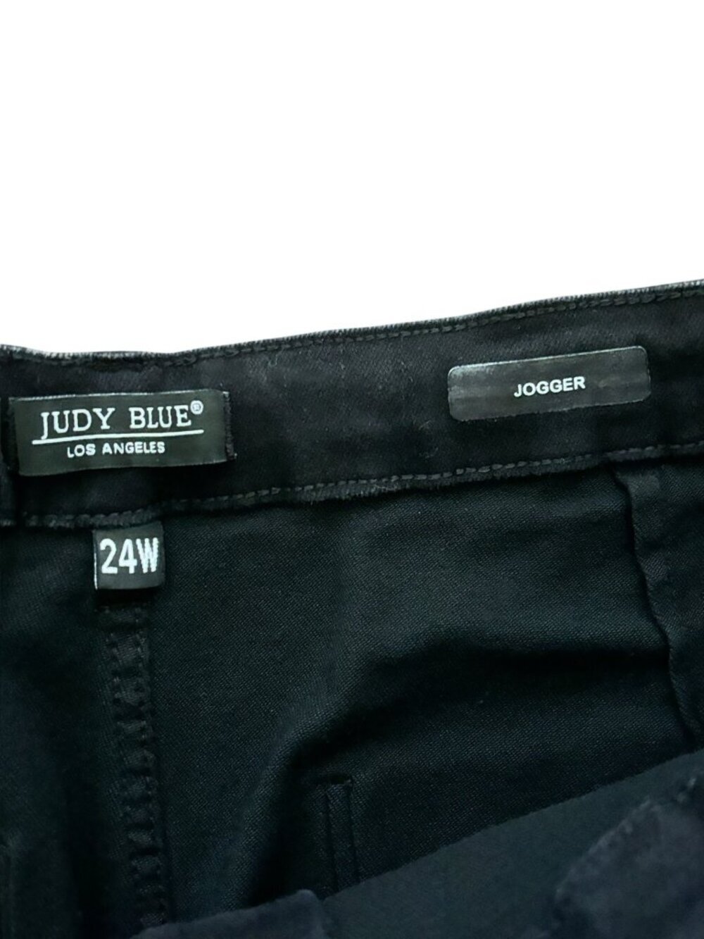 Judy Blue Los Angeles Women's Black Drawstring Joggers Pants - Picture 3 of 8